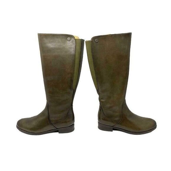 Bussola Lyon Boots in Military US 6 EU 36 | Greenish Brown | Side Zip | Tall - Picture 2 of 10